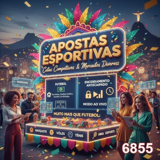 Jogadores interagem com plataforma de apostas no 6855.