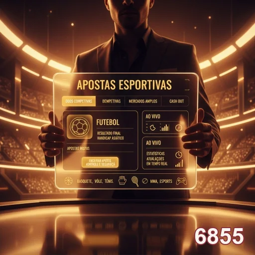 Tela de acesso a apostas esportivas na 6855.