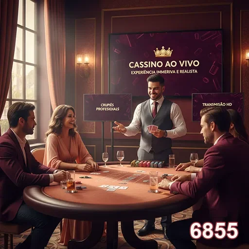 Jogadores VIP interagindo em um cassino online 6855.