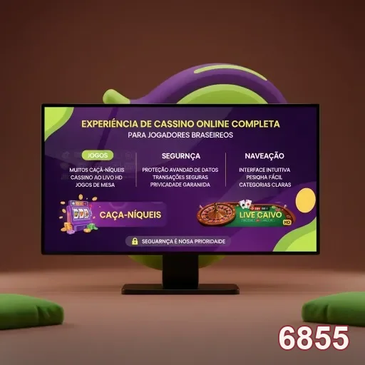 Monitores exibindo serviços VIP de 6855 para jogadores.