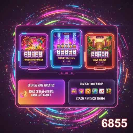 Imagem do 6855 com jogos de slots populares e suporte rápido.