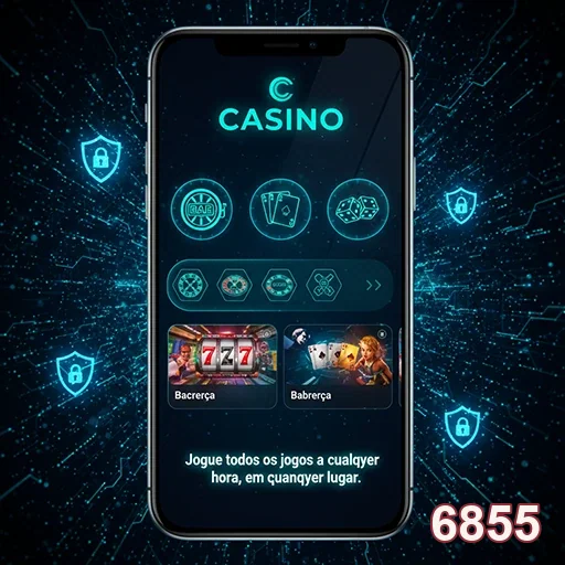 Tela de celular mostrando serviços VIP seguros no 6855.
