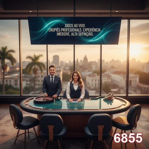 Jogos de cassino ao vivo com crupiês profissionais no 6855.