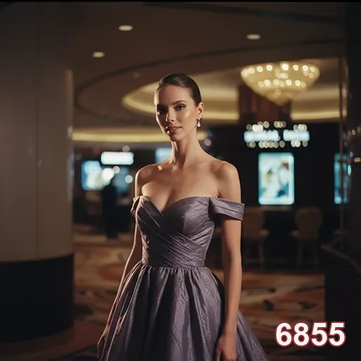 Modelo elegante em ambientes de jogos do site 6855.