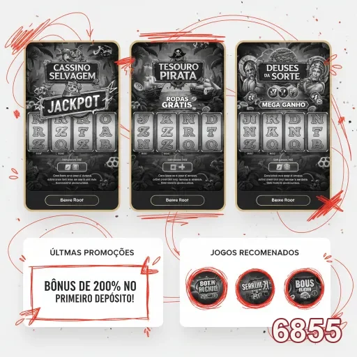 Slots de cassino da 6855 com jackpot e promoções especiais.