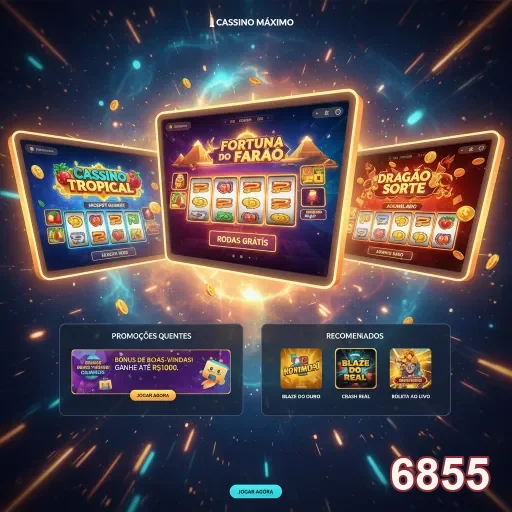 Slots populares e ofertas VIP no site 6855.