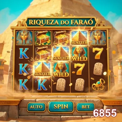 Slot de jogo 'Riqueza do Faraó' disponível em 6855.